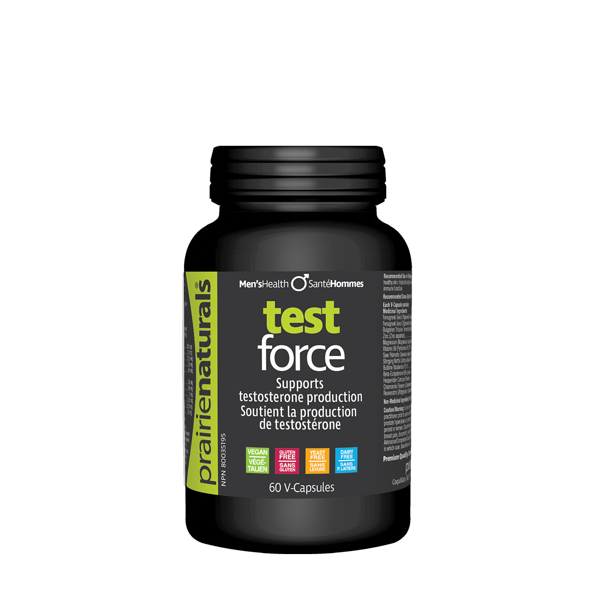 Prairie Naturals Test Force (60 VCaps) - Lifestyle Markets